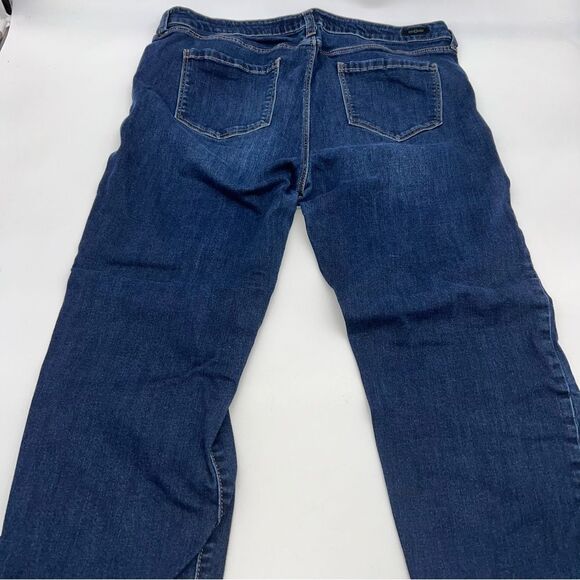 Liverpool Jean Company The Crop Dark Wash High Rise Boyfriend Cut Jeans Sz 16/33 - Picture 5 of 13